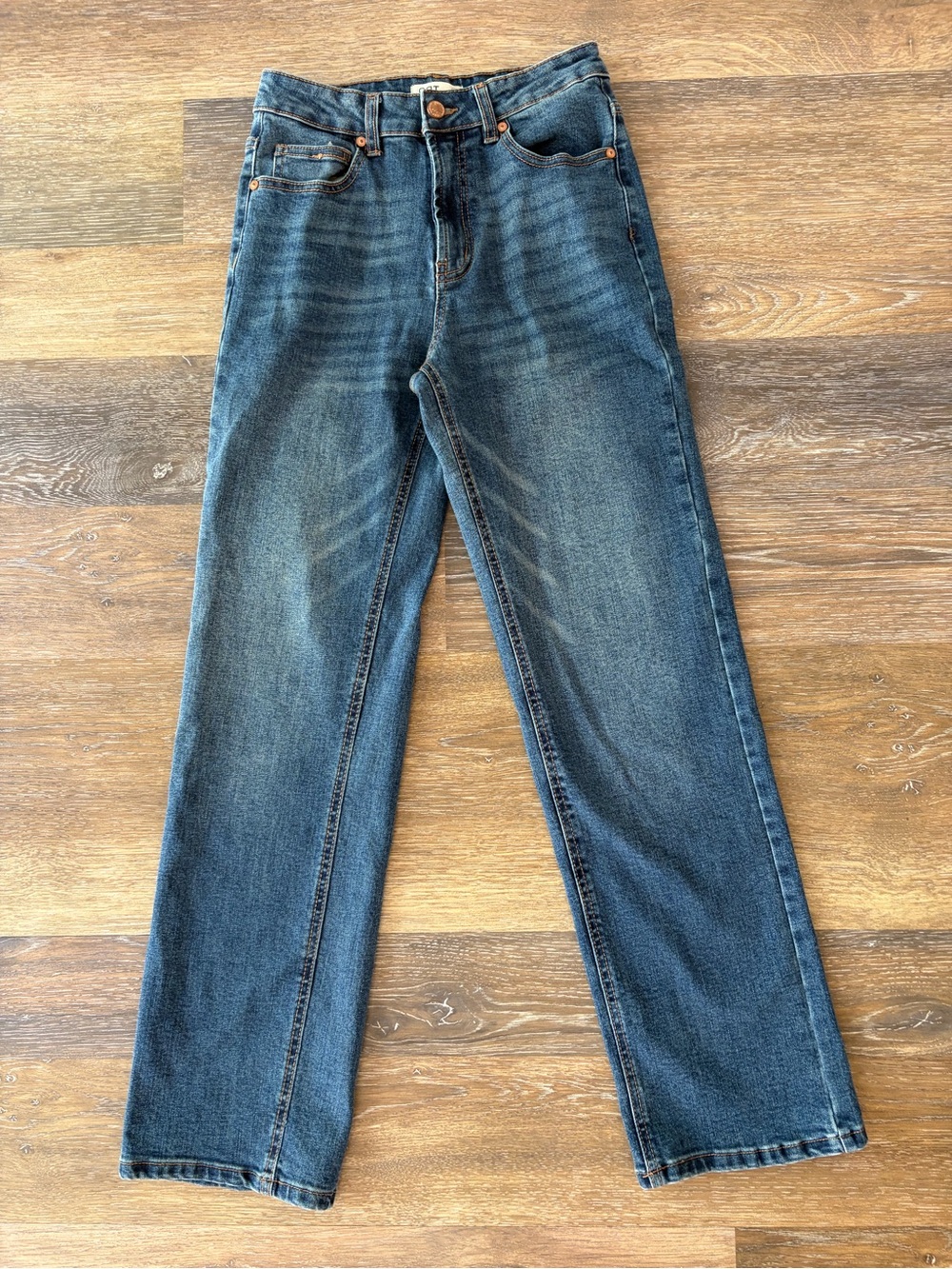 Oat New York Straight Leg Jeans - Dark Blue Wash